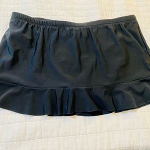 Black ‘Aqua Green’ Bathing Suit Skirt Size Large
